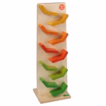 Colourful cascade tower with centipede