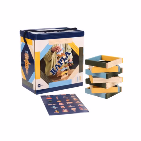 KAPLA® Box blau, gelb, grün