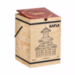 Bloques de construcción de madera Kapla con libro de arte rojo