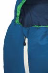 Children's sleeping bag with wool filling green