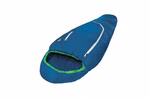 Children's sleeping bag with wool filling green