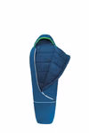 Children's sleeping bag with wool filling green