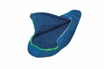 Children's sleeping bag with wool filling green