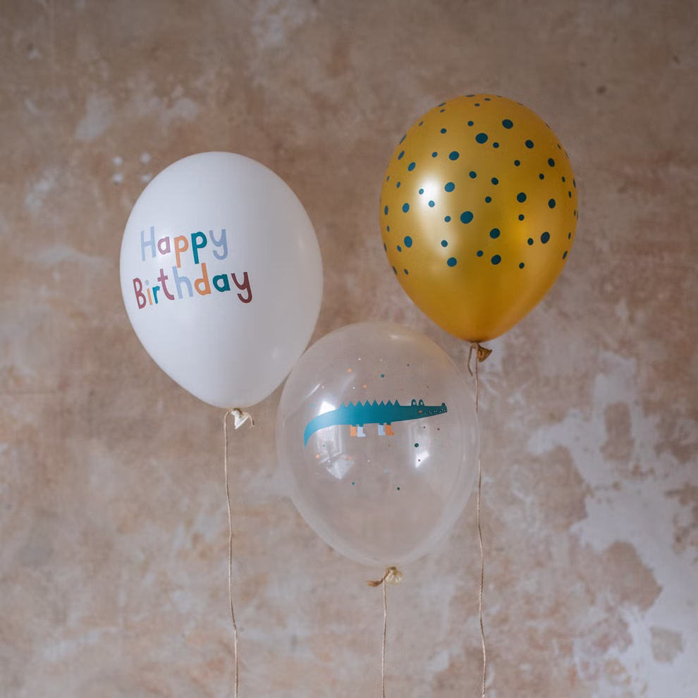 AVA & YVES Luftballons Happy Birthday aus Naturkautschuk_23242 Luftballons Happy Birthday