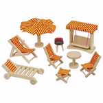 Doll's house garden furniture
