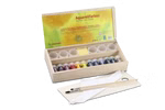 Watercolours in a wooden box