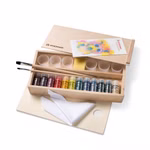 Watercolours in a wooden box