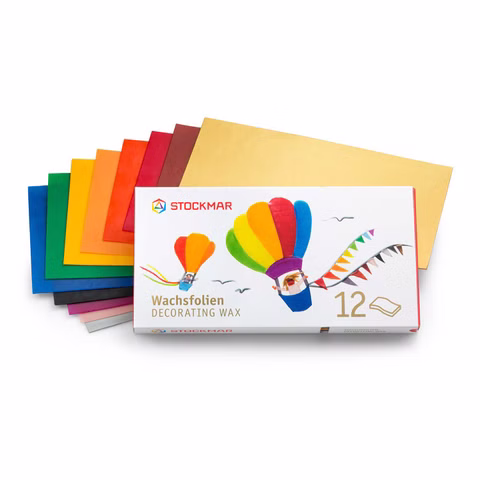 Ampie lamine di cera in 12 colori
