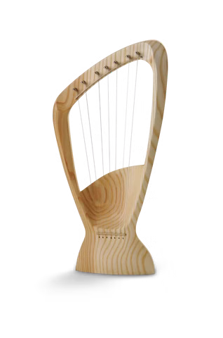Children's harp made from ash wood