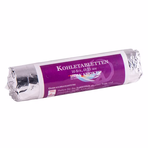Houtskooltabletten 3,3cm / 10 stuks.