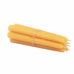 Petites bougies en cire d'abeille, nature 12 Petites bougies en cire d'abeille, nature 12