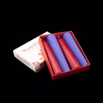 Bijenwaskaarsen, 4 stuks, rood