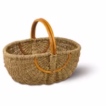 Petit panier avec anse en bois