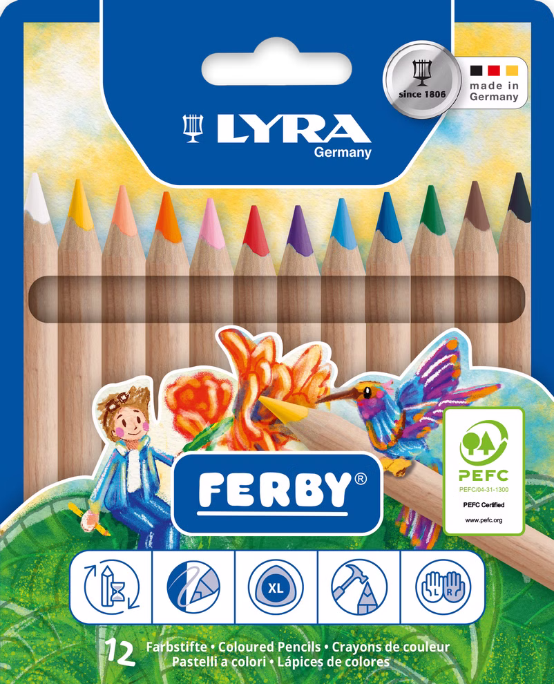 Ferby krijtjes kort, natuurlijk Ferby krijtjes kort, natuurlijk