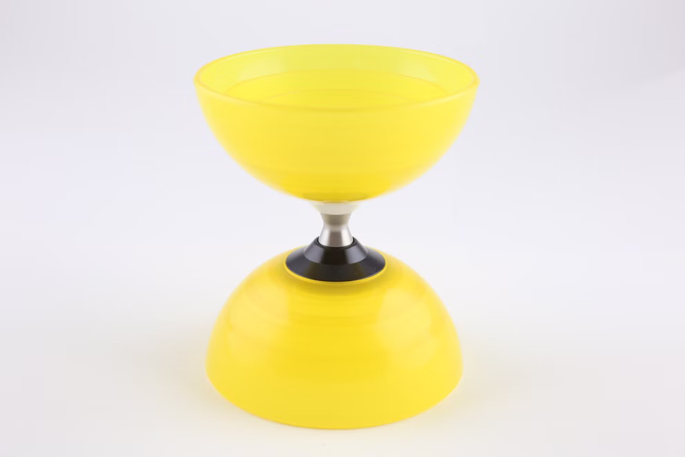 Diábolo con rueda libre amarillo Diábolo con rueda libre amarillo