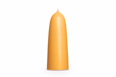 Bougie conique en cire d'abeille 15 cm, Ø 5 cm