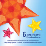 Kinderspel raamsterren in warme kleuren