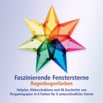 Fascinerende raamsterren Regenboogkleuren Fascinerende raamsterren Regenboogkleuren