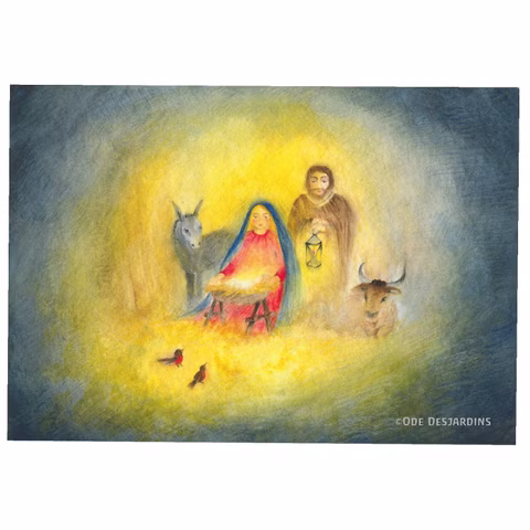 Set de tarjetas artísticas de Navidad, 4 piezas