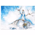 Set de tarjetas artísticas de Navidad, 4 piezas Set de tarjetas artísticas de Navidad, 4 piezas