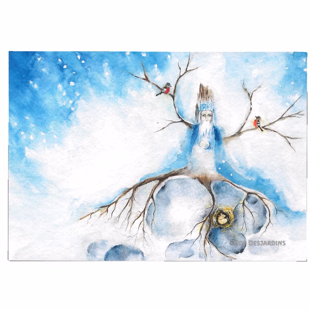 Set de tarjetas artísticas de Navidad, 4 piezas Set de tarjetas artísticas de Navidad, 4 piezas