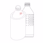 Emil vervangingsglasfles ovaal, 0,3 l