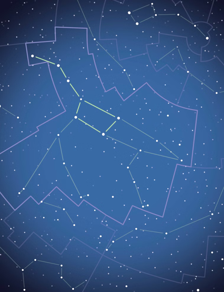 Circon Verlag Mein Sternenhimmel mit ganzseitigen Sternbildfolien _24551 Mein Sternenhimmel mit ganzseitigen Sternbildfolien von Circon Verlag zeigt das Pegasus-Sternbild auf dunklem Nachthimmel umgeben von pastellfarbenen Konturen weiterer Sternbilder und vielen weißen Sternen im Hintergrund.