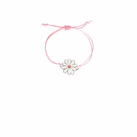 Armband Blume Weiß