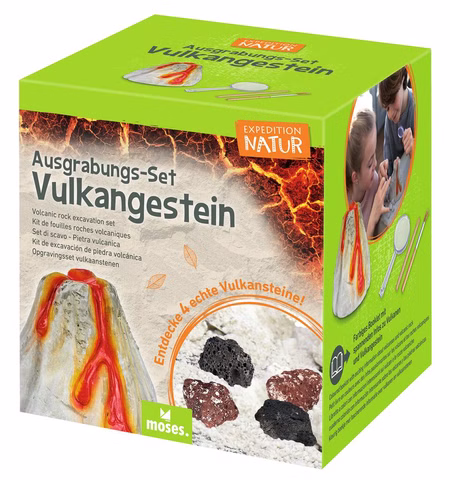 Vulkanisch gesteente uitgravingsset