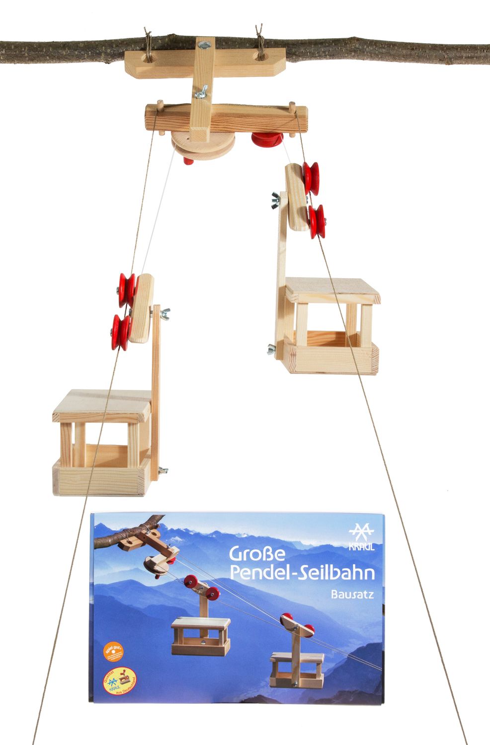 Zerodis Téléphérique touristique en bois bricolage Kit de jouets jeux Zerodis Téléphérique touristique en bois bricolage Kit de jouets jeux