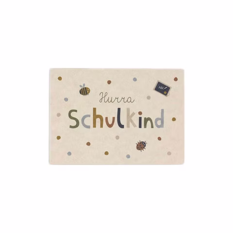Postkarte Hurra Schulkind