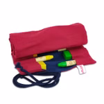 Estuche de 12 lápices enrollables - cereza/arándano