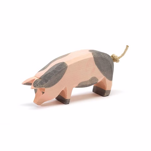 Cochon tacheté Tête basse