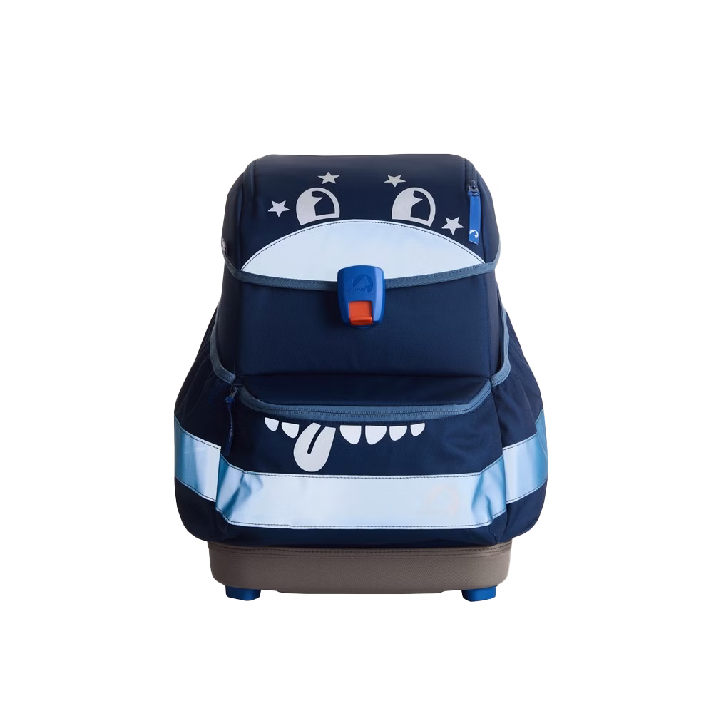 Finkid Reflektierende Textilsticker moffi für BUDDY Schulranzen_32919 Der Finkid Reflektierende Textilsticker moffi für BUDDY Schulranzen ergänzt den blauen Rucksack Ihres Kindes um ein verspieltes Monstergesicht mit Augen Sternen und einem lächelnden Mund mit Zunge.