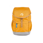 Ein goldener wasser- und schmutzabweisender Kinder Outdoor Rucksack von Finkid.