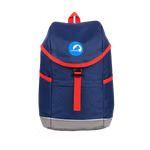 Ein navy-roter Kinder Outdoor Rucksack von Finkid wasser- und schmutzabweisend.
