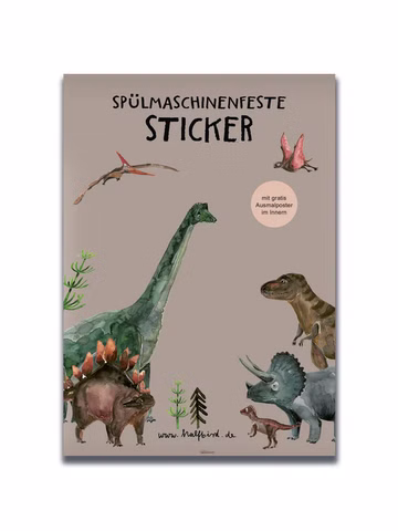 Spülmaschinenfeste Sticker Dinos
