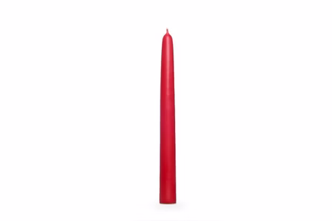 Vela cónica roja 24 cm, Ø 2,4 cm