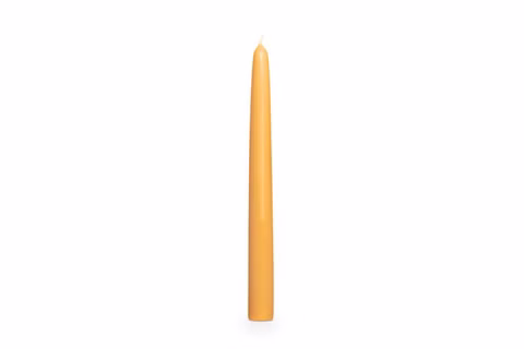 Bougie conique en cire d'abeille 24 cm, Ø 2,4 cm
