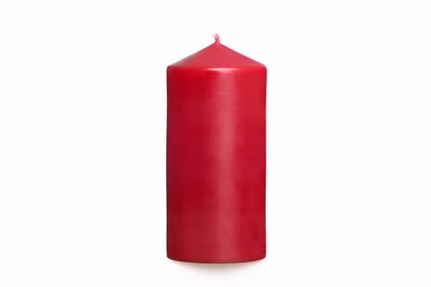 Pilar rojo 15 cm, Ø 6 cm