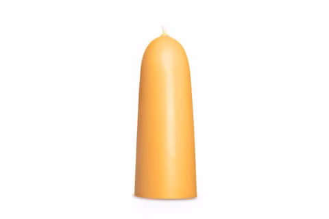Vela cónica de cera de abeja 25 cm, Ø 6 cm