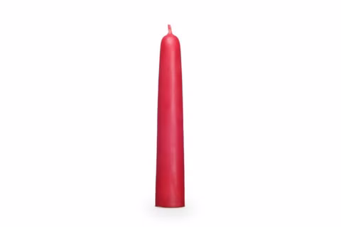 Velas de cera de abeja, 8 piezas, rojas 
