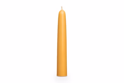 Beeswax candles, 8 pieces, natural