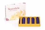 Beeswax candles, 8 pieces, natural