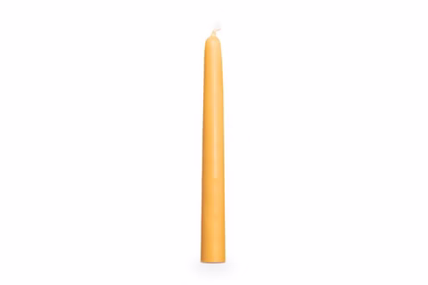 Beeswax candles, 7 pieces, natural