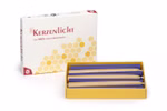Beeswax candles, 7 pieces, natural