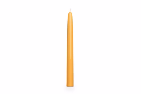 Beeswax candles, 6 pieces, natural 