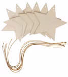 SUNNYSUE Holzanhänger Große Sterne mit Goldfaden_30214 Holzanhänger Große Sterne