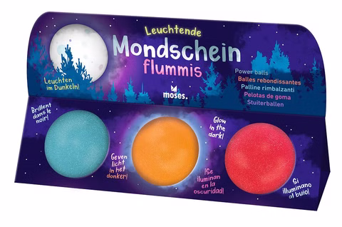 Flocons lumineux au clair de lune 
