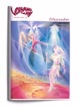 Waldow Verlag VORHANG AUF Heft 139 Zirkuszauber Zeitschrift für Kinder und Eltern_30207 Lebendige Zirkusszene mit Seiltänzerin und ätherischer Figur auf dem Titelbild von VORHANG AUF Heft 139 Zirkuszauber der Kinder- und Elternzeitschrift des Waldow Verlags.